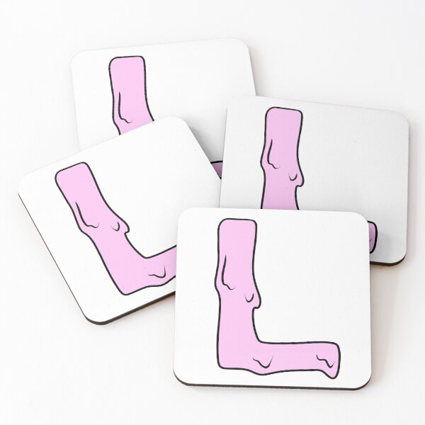 Item preview, melting pastel pink L initial  designed and sold by illhustration.