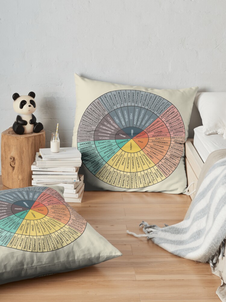 Alternate view of Wheel Of Emotions Floor Pillow