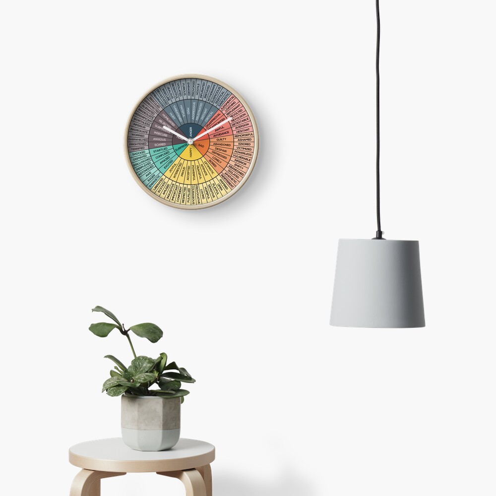 Wheel Of Emotions Clock