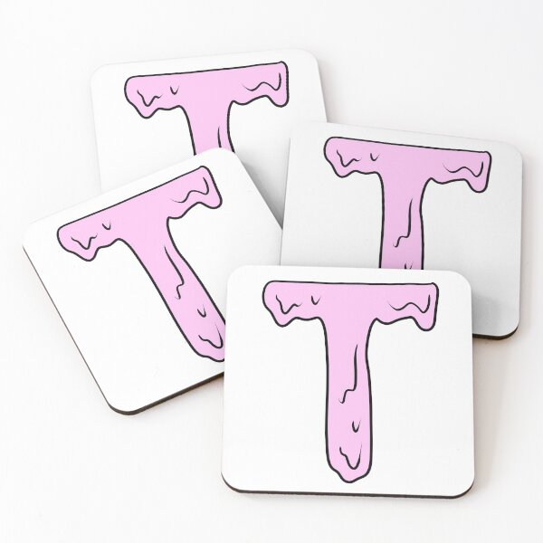 Item preview, melting pastel pink T initial  designed and sold by illhustration.