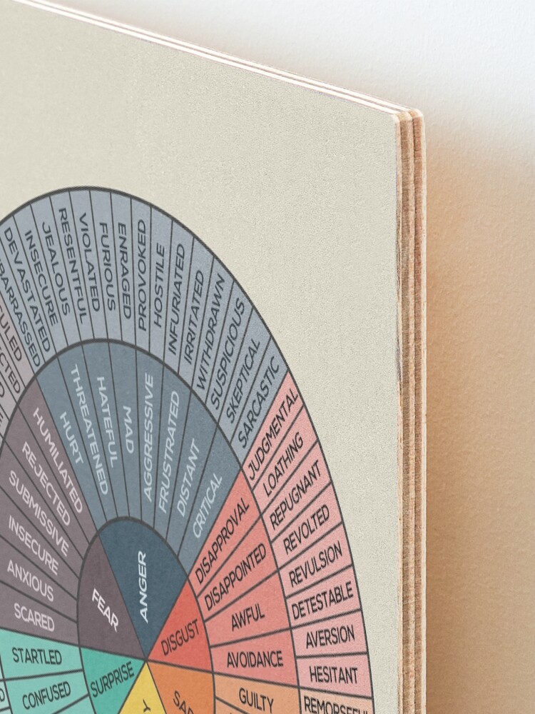 Alternate view of Wheel Of Emotions Mounted Print