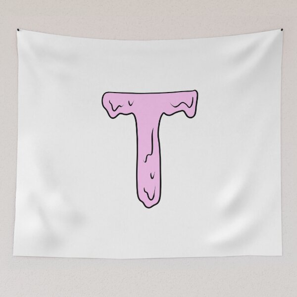Item preview, melting pastel pink T initial  designed and sold by illhustration.