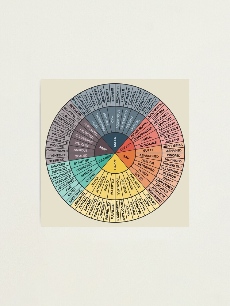 Alternate view of Wheel Of Emotions Photographic Print