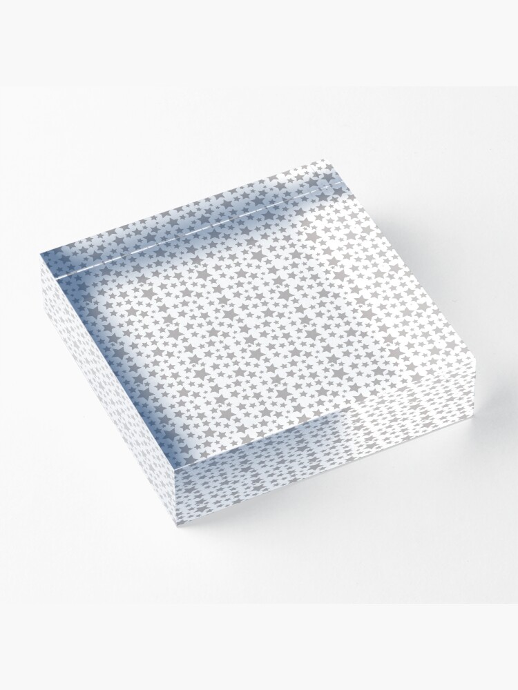 Alternate view of Grey Starry Sky Acrylic Block