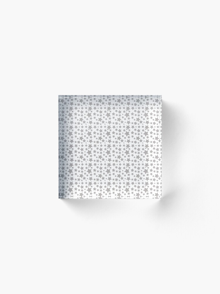 Alternate view of Grey Starry Sky Acrylic Block