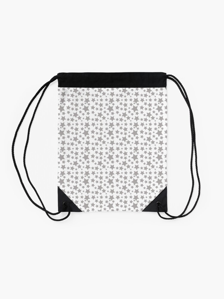 Alternate view of Grey Starry Sky Drawstring Bag