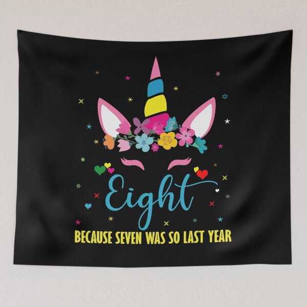 Item preview, Funny Unicorn 8th Birthday Anniversary Gift designed and sold by Md. Manjur Ahamed.