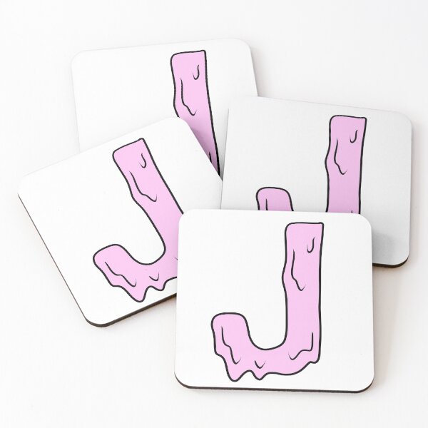 Item preview, melting pastel pink J initial  designed and sold by illhustration.