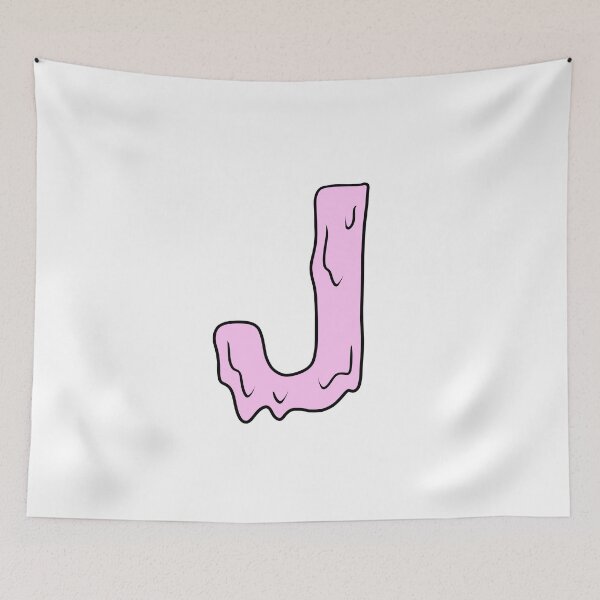 Item preview, melting pastel pink J initial  designed and sold by illhustration.
