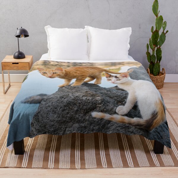 Item preview, Two kittens at a lake in Greece designed and sold by Katho Menden.