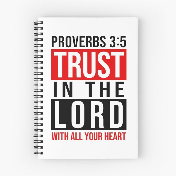 Item preview, Proverbs 3:5 - Trust In The Lord Black Red designed and sold by 4wordsmovement.