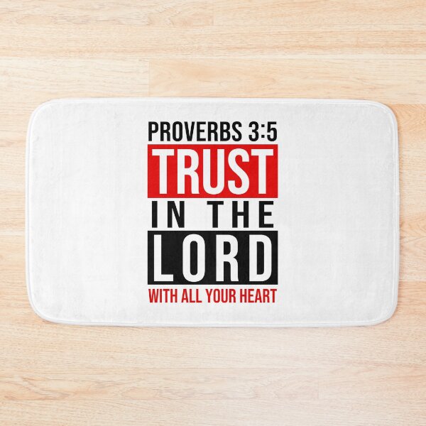 Item preview, Proverbs 3:5 - Trust In The Lord Black Red designed and sold by 4wordsmovement.