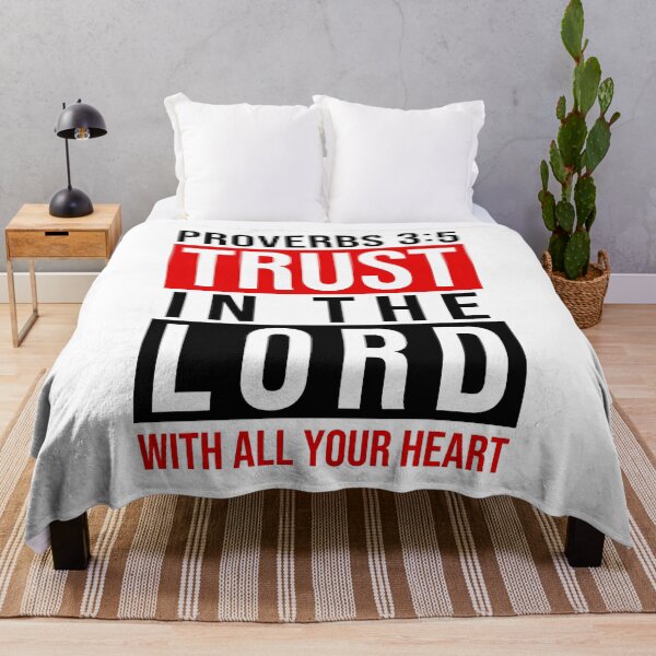 Item preview, Proverbs 3:5 - Trust In The Lord Black Red designed and sold by 4wordsmovement.