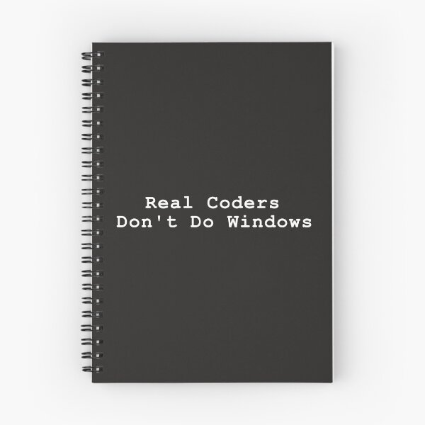 Item preview, Real Coders Don't Do Windows  designed and sold by blackbase.