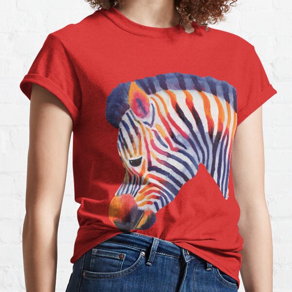 Colorful Zebra Classic T-Shirt
