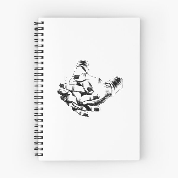 Item preview, Aesthetic Hands Folded Linework Print designed and sold by ARIACHI.