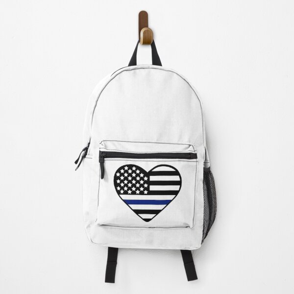 Item preview, Heart blue line flag designed and sold by Mspizzirri.