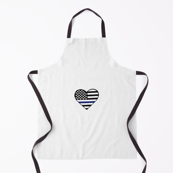 Item preview, Heart blue line flag designed and sold by Mspizzirri.