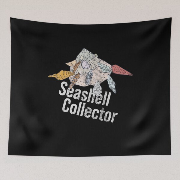 Item preview, Distressed Seashell Collector Text - Carrier Shell - Xenophora designed and sold by DeWinnes.