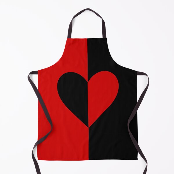 Item preview, Half-hearted: Red black heart inverted colours - Original Design designed and sold by Deegital18.