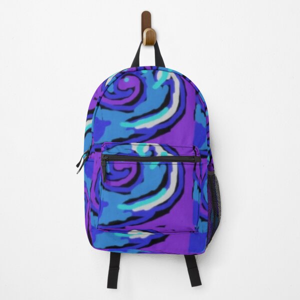 Item preview, Graphic Waves in Blues and Purple designed and sold by lifepatterns.