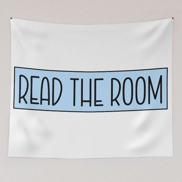 Item preview, Aesthetic Blue Read The Room Quote designed and sold by CaitlinCerys.