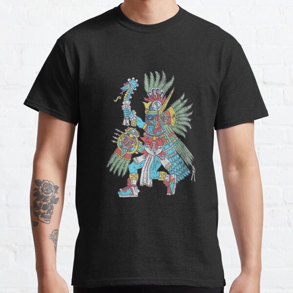 Distressed Huitzilopochtli - Aztec God of Sun - Aztec Deity Classic T-Shirt