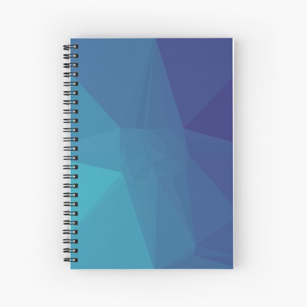 Polygon Blue Spiral Notebook