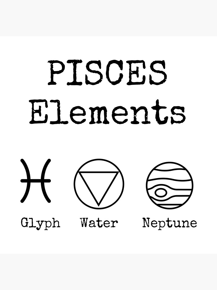 Pisces Elements Design Poster