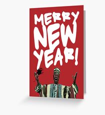 Merry New Year! (Beef Jerky Time) Greeting Card