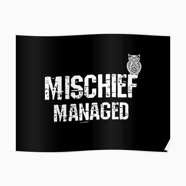 Mischief Managed Poster