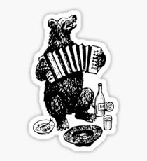 Misha the accordion player Sticker