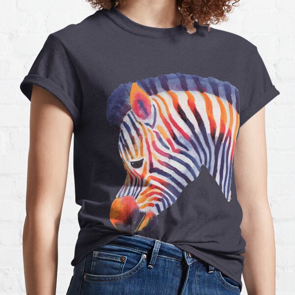 Colorful Zebra Classic T-Shirt
