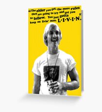 David Wooderson Birthday Card Greeting Card