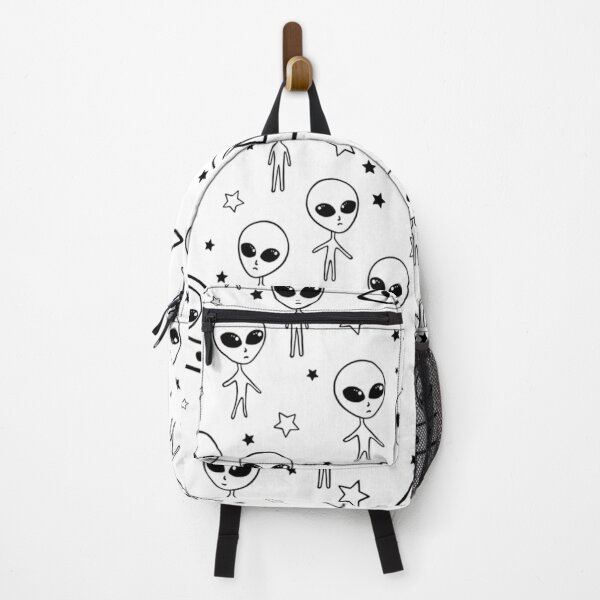 Item preview, Space Alien Aliens Area 51 Grey Greys Gray Grays black and white Kawaii Pattern Spaceship Space Ship designed and sold by Spaceshipsells.