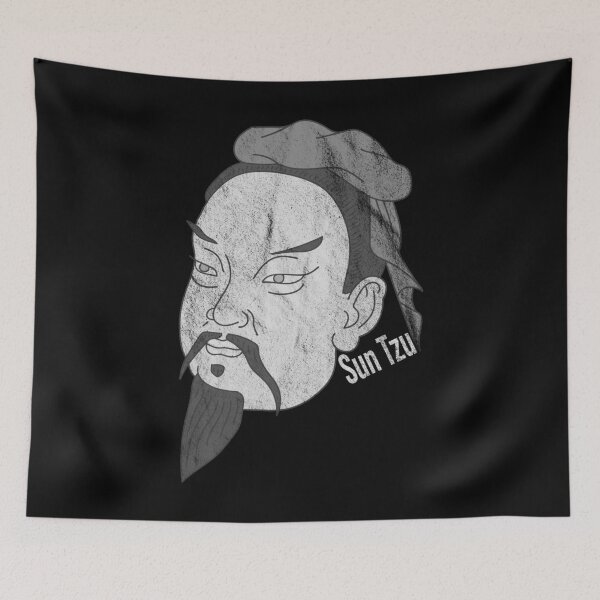 Item preview, Distressed Sun Tzu - B&W Graphic Text - Han Dynasty designed and sold by DeWinnes.