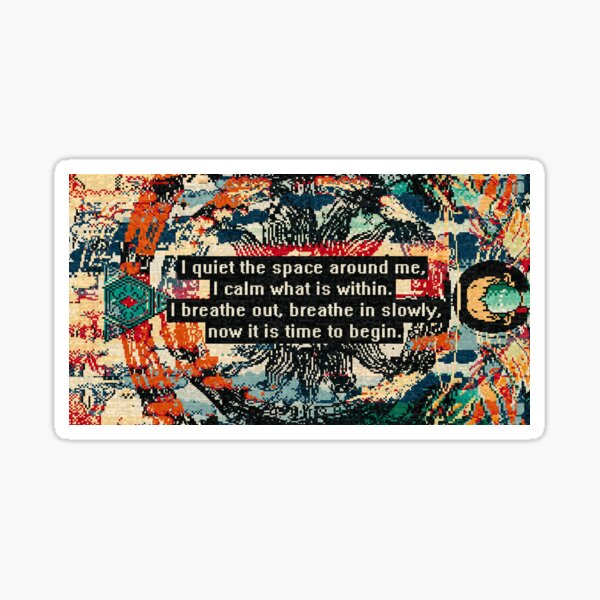Now it is time to begin. Sticker