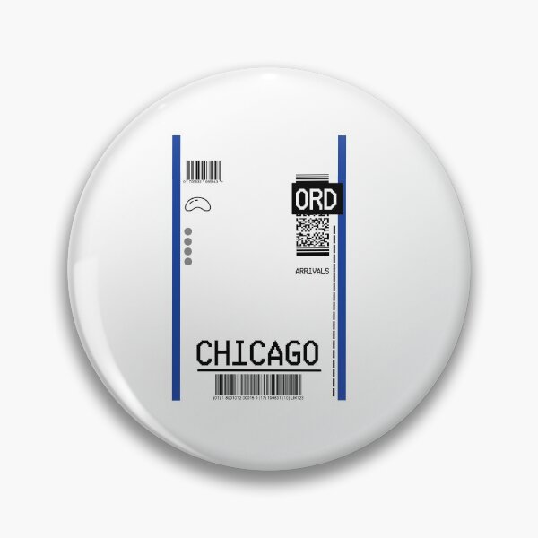 Item preview, CHICAGO PLANE TICKET AIRPORT TAG designed and sold by Glossypop.