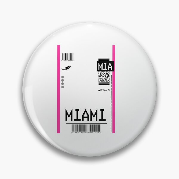 Item preview, MIAMI PLANE TICKET AIRPORT TAG designed and sold by Glossypop.
