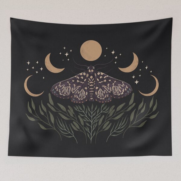 Item preview, Moon, Moth, and Botanical Design designed and sold by Arrow Krueger.