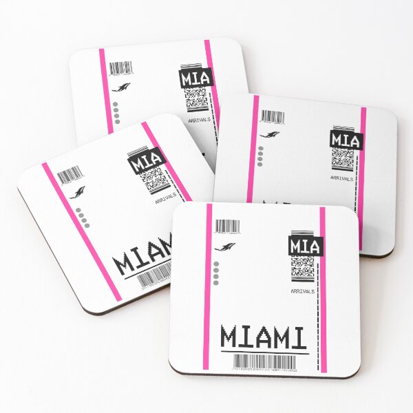 Item preview, MIAMI PLANE TICKET AIRPORT TAG designed and sold by Glossypop.