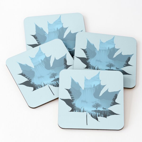 Item preview, Blue Maple Leaf Nauture Landscape designed and sold by Shop-Corsix.
