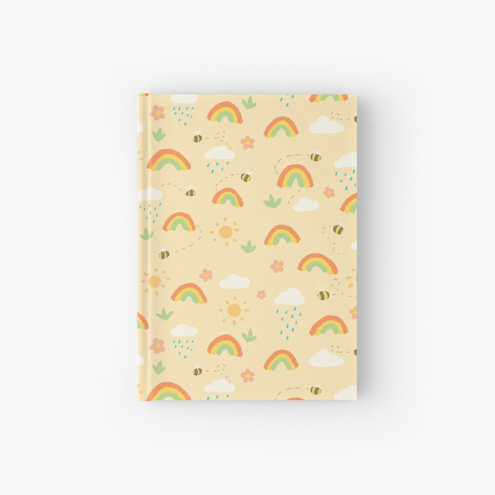 Rainbows & Bees Hardcover Journal