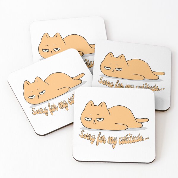 Item preview, Funny Bored Cat with Catitude designed and sold by PandaSoul.