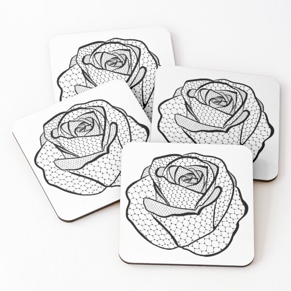 Item preview, Tattoo Line Drawing Of A Rose designed and sold by forfun-art.
