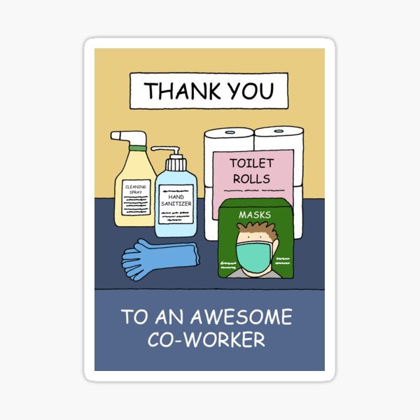 Item preview, Thank you to Covid 19 supplies Buyer Co-worker  designed and sold by KateTaylor.