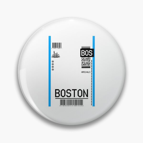 Item preview, BOSTON PLANE TICKET AIRPORT TAG designed and sold by Glossypop.