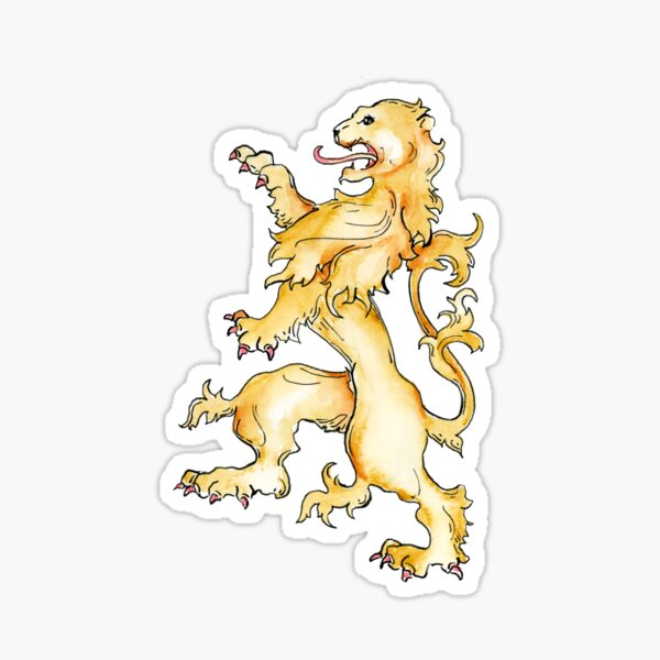 Heraldic Lion Sticker