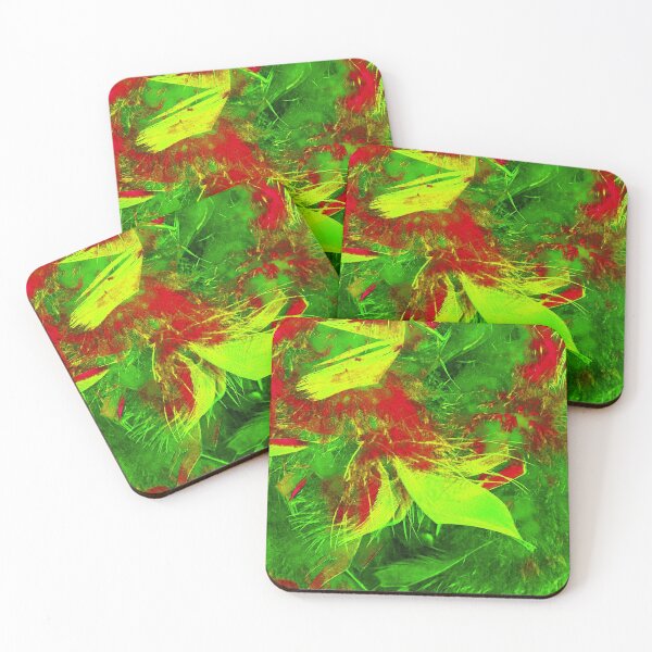 Item preview, Red & Green feathers by Iritof designed and sold by iritof.