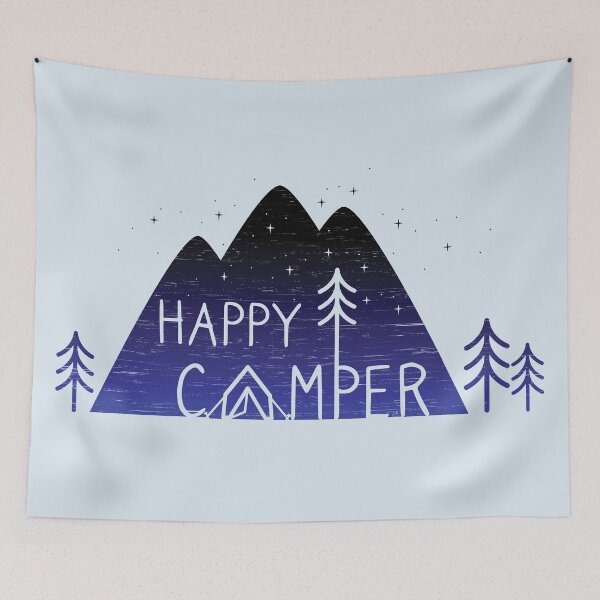 Item preview, Happy Camper - Night Blue designed and sold by MSwiftDesigns.